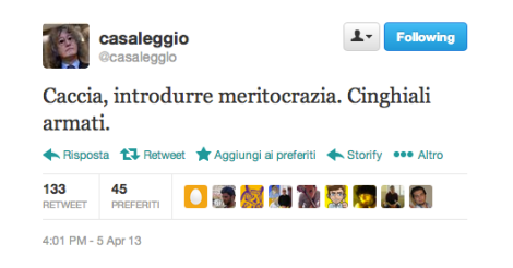 Gianroberto Casaleggio su Twitter